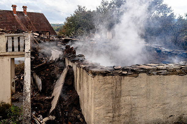 Professional Fire Damage Removal technician working in Plano, KY
